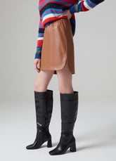 Ovs Glossy-Effect Miniskirt